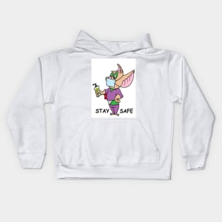 Nightbat Be Safe Kids Hoodie